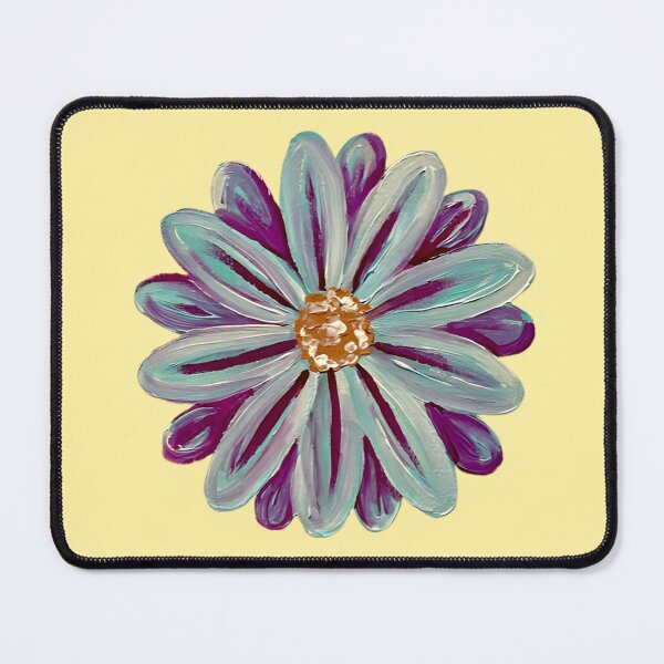 Item preview, Pretty Blue and Pink Daisy Flower with Yellow designed and sold by Bekah Grace.