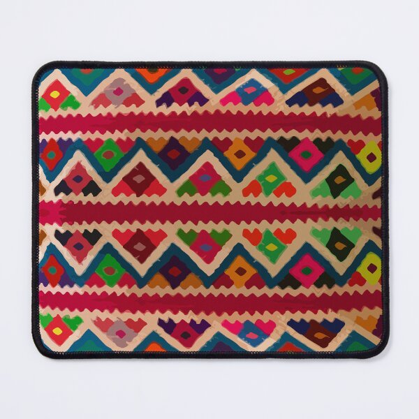 Item preview, Chevron multicolor dopamine dressing vibrant textile designed and sold by T-Mex.