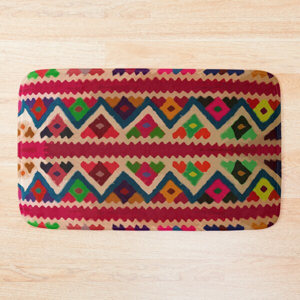 Item preview, Chevron multicolor dopamine dressing vibrant textile designed and sold by T-Mex.