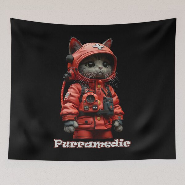 Item preview, Purramedic (Cat Paramedic) designed and sold by Psyberspace.