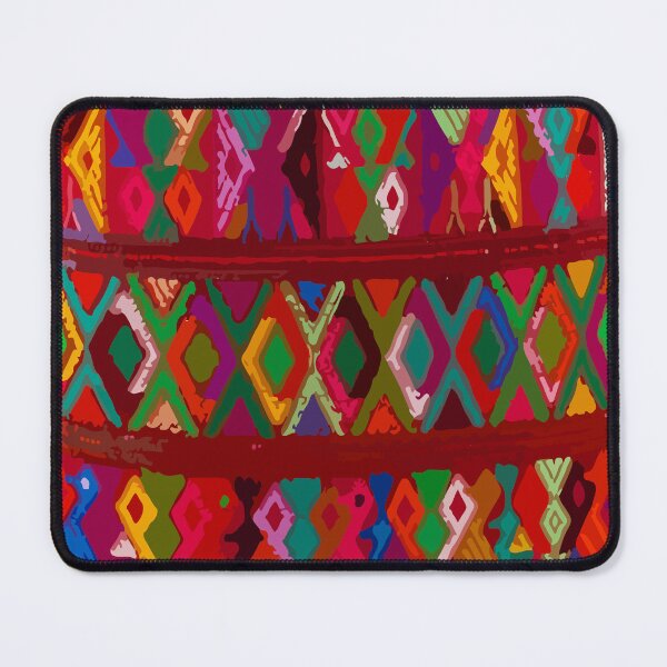 Item preview, Colorful rhombus maximalist embroidery dopamine decor boho chic designed and sold by T-Mex.