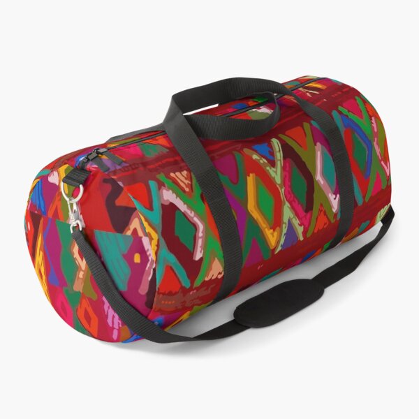 Item preview, Colorful rhombus maximalist embroidery dopamine decor boho chic designed and sold by T-Mex.
