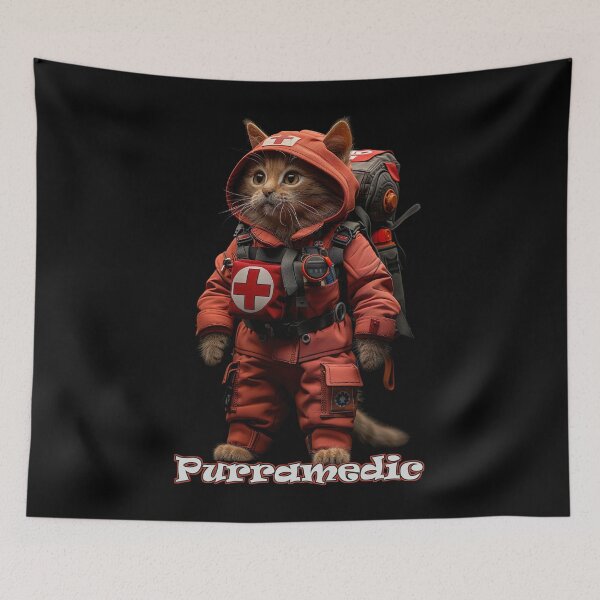 Item preview, Purramedic (Cat Paramedic) designed and sold by Psyberspace.