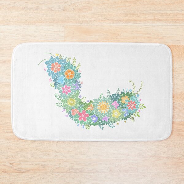 Item preview, Floral Letter "ㄴ"  WeArePrettierThanFlowers designed and sold by 366birthflower.