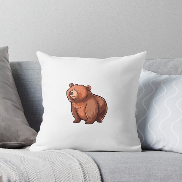 Item preview, Colourful Cartoon Sticker of a Brown Bear designed and sold by Sticker1Central.