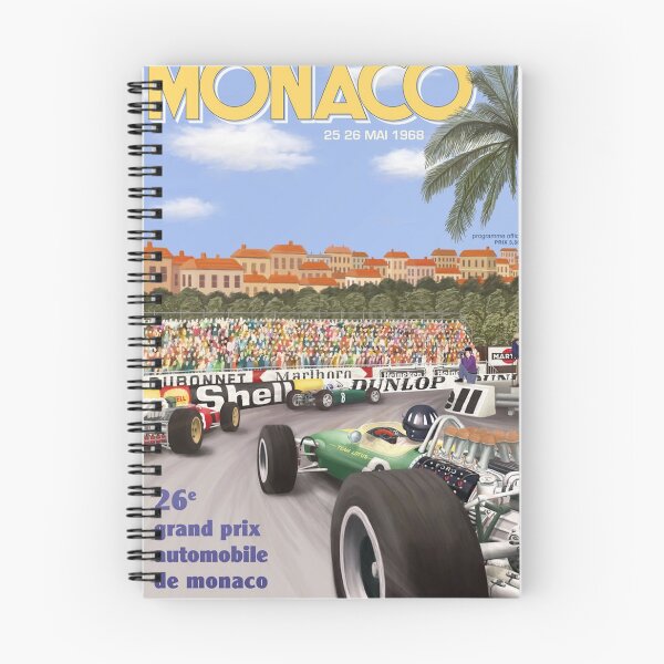Item preview, Monaco Grand Prix 1968 Poster - Classic F1 Racing Art designed and sold by Road To Track.