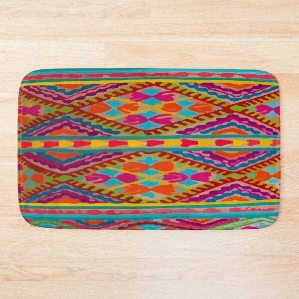 Item preview, Vibrant mexican embroidery colorful maximalist decor designed and sold by T-Mex.