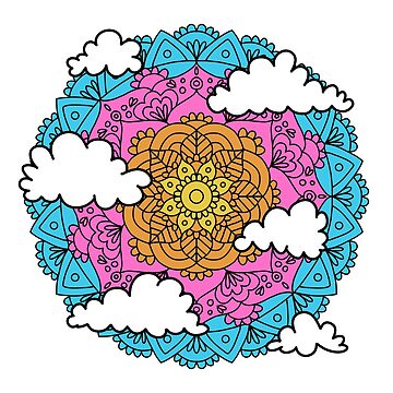 Artwork thumbnail, Cloud Mandala by Julie Erin Designs