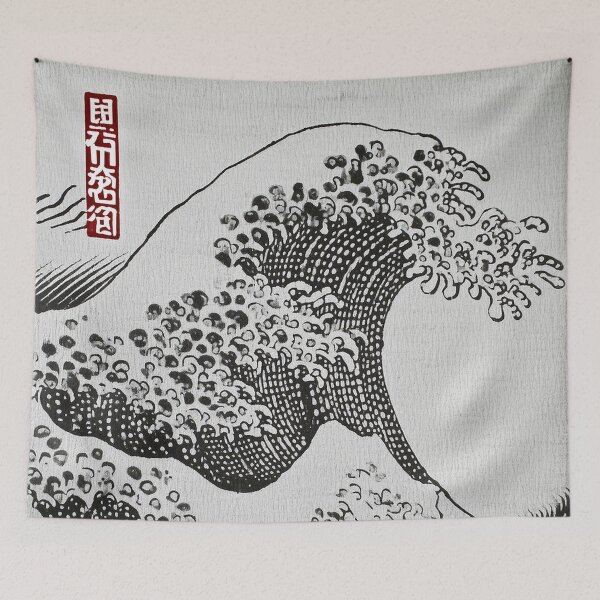 Item preview, The Great Wave of Kanagawa Version/5 designed and sold by Synthwave Poem.