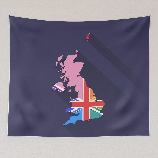Aperçu de l'œuvre Royaume-Uni créée et vendue par FunFlags.
