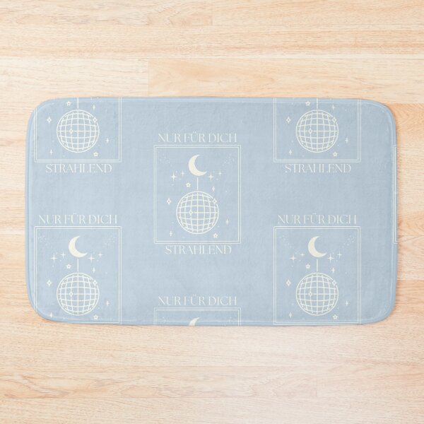 Item preview, Nur für dich strahlend | Moon & Hanging Lamp Illustration | Pastel Blue Background designed and sold by RM-Journey.