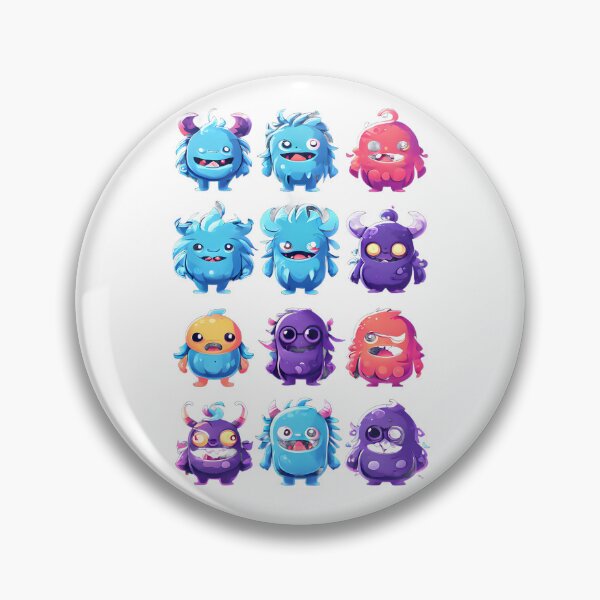 Item preview, Emoji monsters designed and sold by Lily Lola.