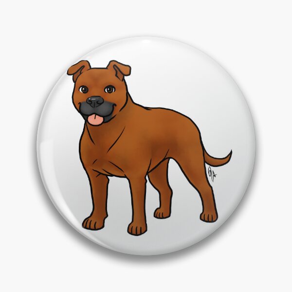 Item preview, American Staffordshire Terrier - Red designed and sold by Jennifer Stolzer.