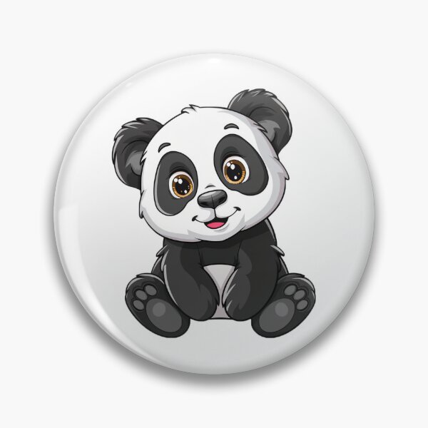 Item preview, Caricatura digital de un lindo panda designed and sold by Sticker1Central.