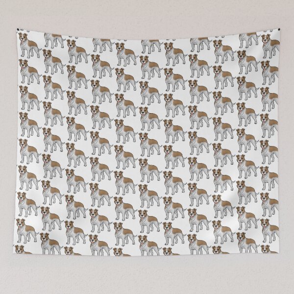 Item preview, American Staffordshire Terrier - Natural Tan and White designed and sold by Jennifer Stolzer.