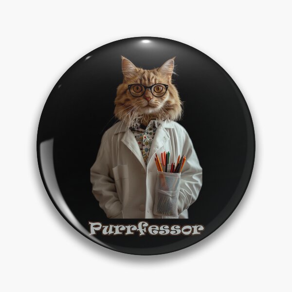 Item preview, Purrfessor (Cat Professor) designed and sold by Psyberspace.