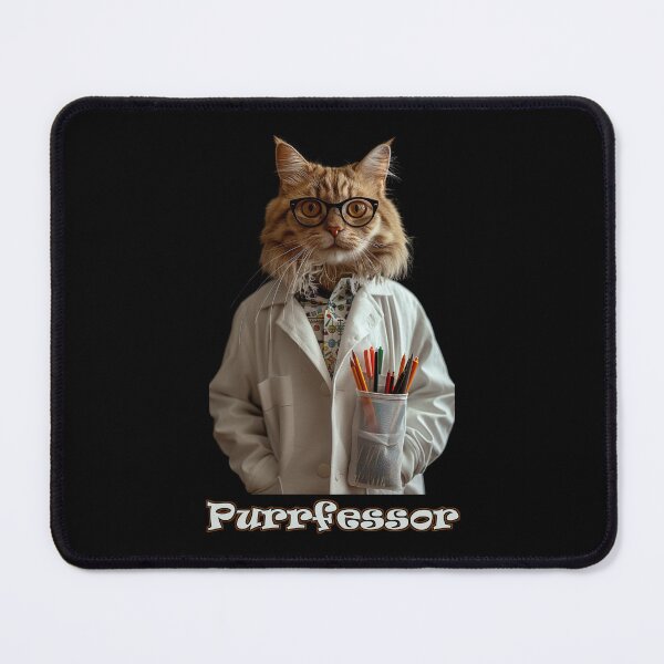 Item preview, Purrfessor (Cat Professor) designed and sold by Psyberspace.