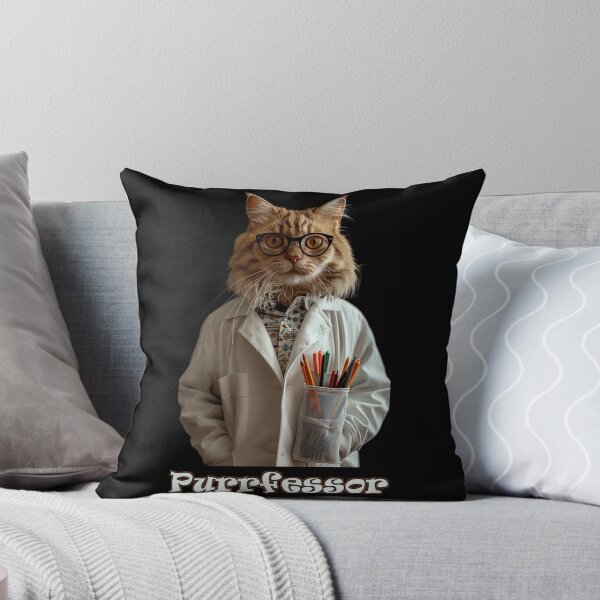 Item preview, Purrfessor (Cat Professor) designed and sold by Psyberspace.