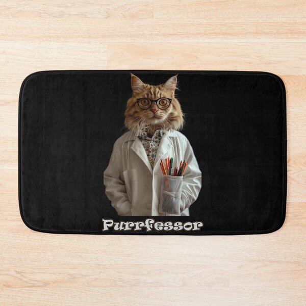 Aperçu de l'œuvre Purrfessor (Cat Professor) créée et vendue par Psyberspace.