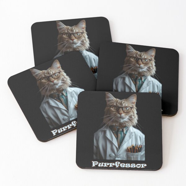 Item preview, Purrfessor (Cat Professor) designed and sold by Psyberspace.