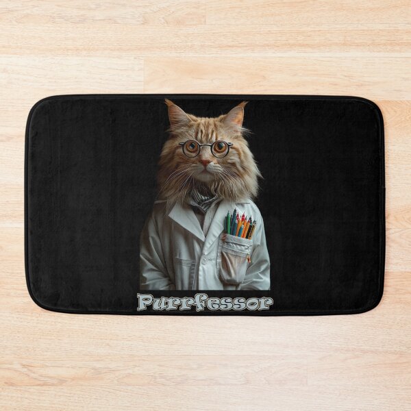 Aperçu de l'œuvre Purrfessor (Cat Professor) créée et vendue par Psyberspace.