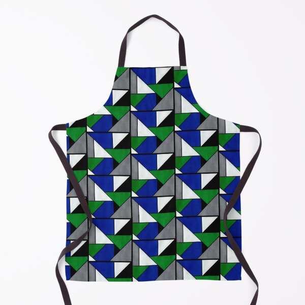 Item preview, Blue Green Geometric Abstract Acrylic Painting II designed and sold by abstractartalex.
