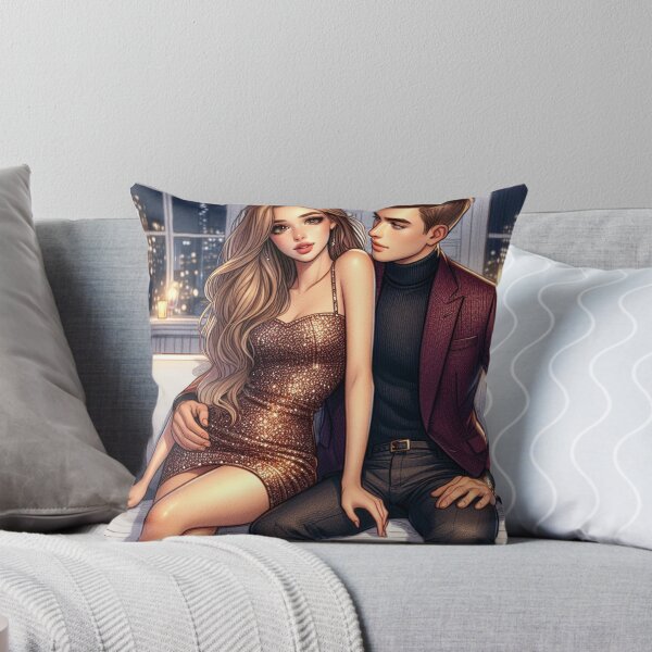 Item preview, Grayson and Briala - Character Artwork - Couple - New Years designed and sold by AmberRoseWrites.