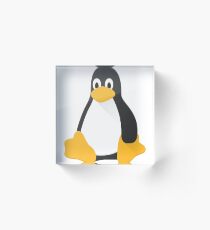 Linux penguin Acrylic Block