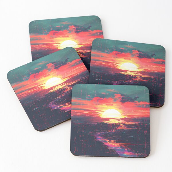 Item preview, Digital sunset design designed and sold by ZombiOctopi.