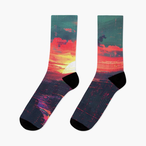 Item preview, Digital sunset design designed and sold by ZombiOctopi.