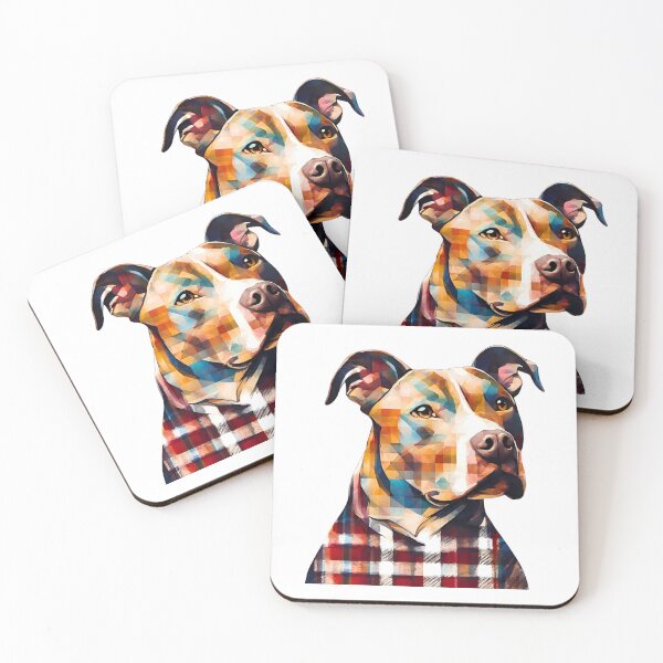 Item preview, Pitbull Terrier in Plaid designed and sold by Fredster1966.
