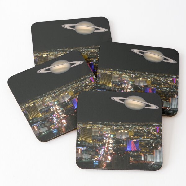 Item preview, Saturn over the Las Vegas Strip designed and sold by urbanphotos.