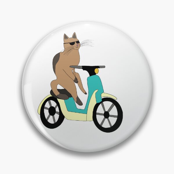 Artikelvorschau, Moped-Katze entworfen und verkauft von Lainey McCleve.