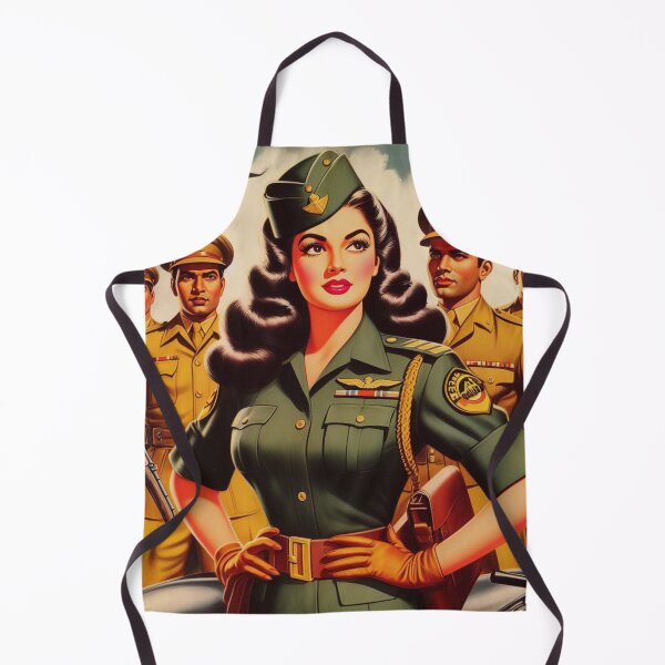 Item preview, Retro Military Girl designed and sold by PulpVintage.