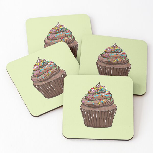 Item preview, Chocolate Cupcake with party sprinkles toppings designed and sold by sakurashorty.