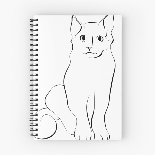 Item preview, Simple Cat - graceful line art by Karen Little designed and sold by Littleviews.