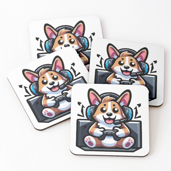 Item preview, corgi gamers designed and sold by FerdiEverywhere.