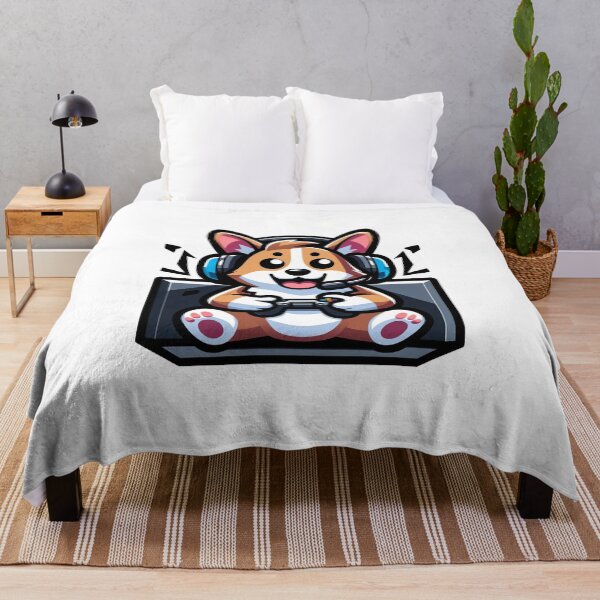 Item preview, corgi gamers designed and sold by FerdiEverywhere.