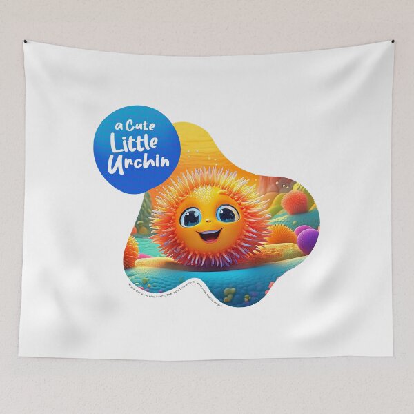 Item preview, A Cute Little Urchin - 3D Illustration designed and sold by SAVEUSWOW.