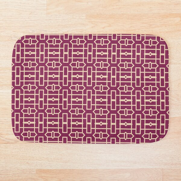 Item preview, Maroon & Golden Geometric Elegance - Contemporary Pattern designed and sold by Looming Lines.