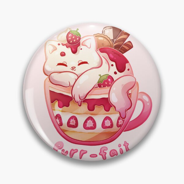 Item preview, Strawberry Purr-fait designed and sold by heysoleilart.