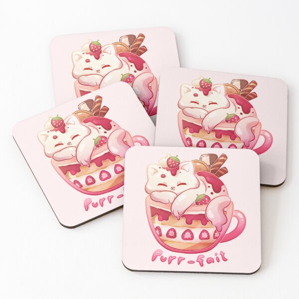Item preview, Strawberry Purr-fait designed and sold by heysoleilart.