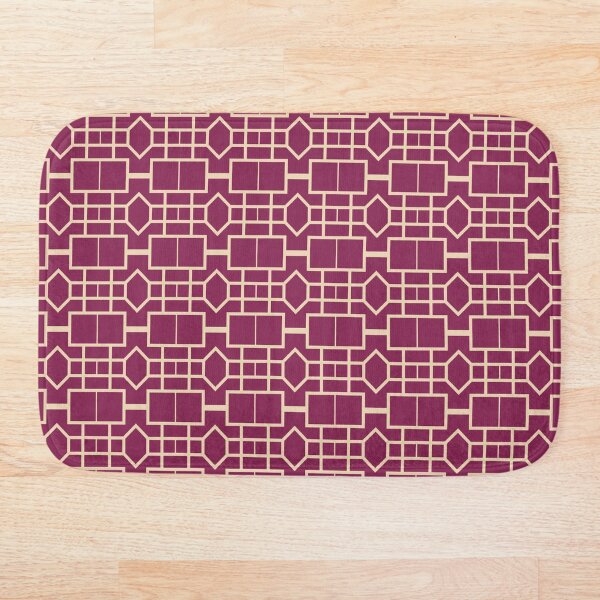 Item preview, Maroon & Golden Geometry - Seamless Modern Pattern designed and sold by Looming Lines.