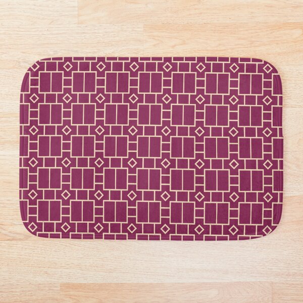 Item preview, Maroon & Golden Graphic Geometry - Seamless Patterns designed and sold by Looming Lines.