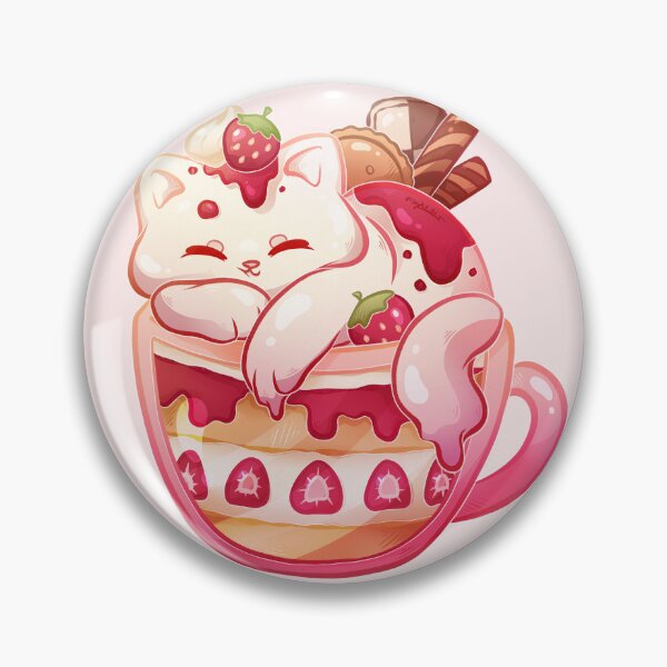 Item preview, Strawberry Purr-fait -  no text designed and sold by heysoleilart.