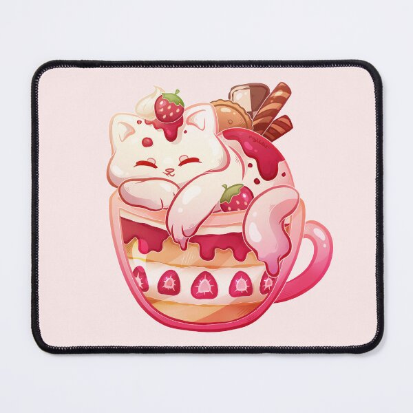 Item preview, Strawberry Purr-fait - no text designed and sold by heysoleilart.