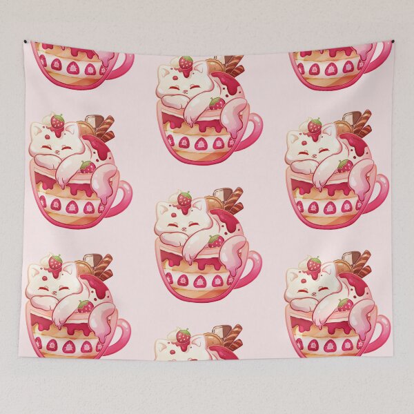 Item preview, Strawberry Purr-fait -  no text designed and sold by heysoleilart.
