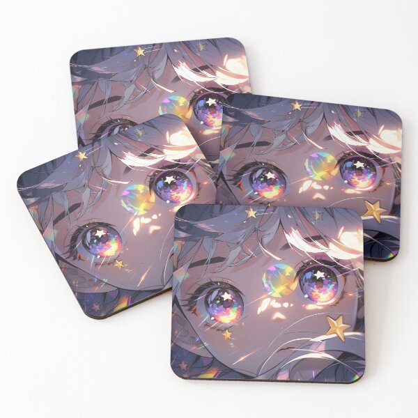 Item preview, Iridescent Cosmic Stardust Anime Girl designed and sold by bubblegoth.
