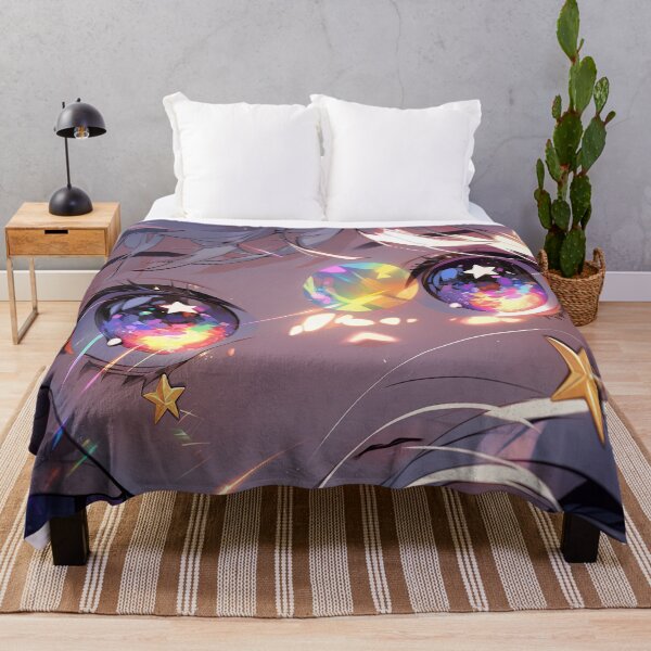 Item preview, Iridescent Cosmic Stardust Anime Girl designed and sold by bubblegoth.