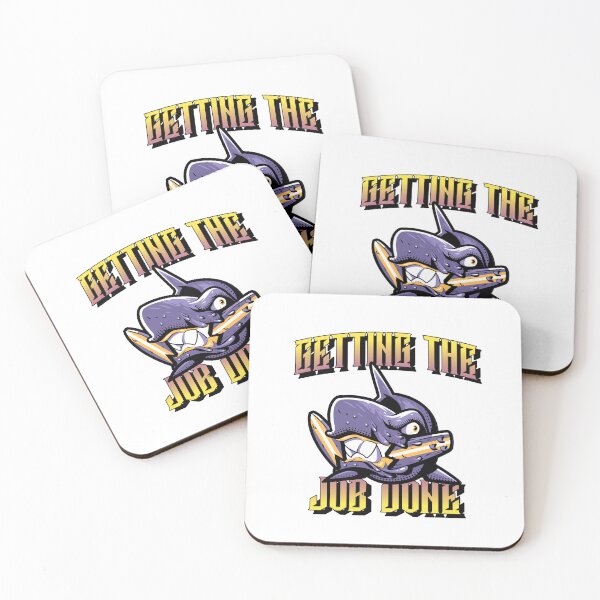 Item preview, GETTING THE JOB DONE SHARK BITE designed and sold by LovePeaceShop.